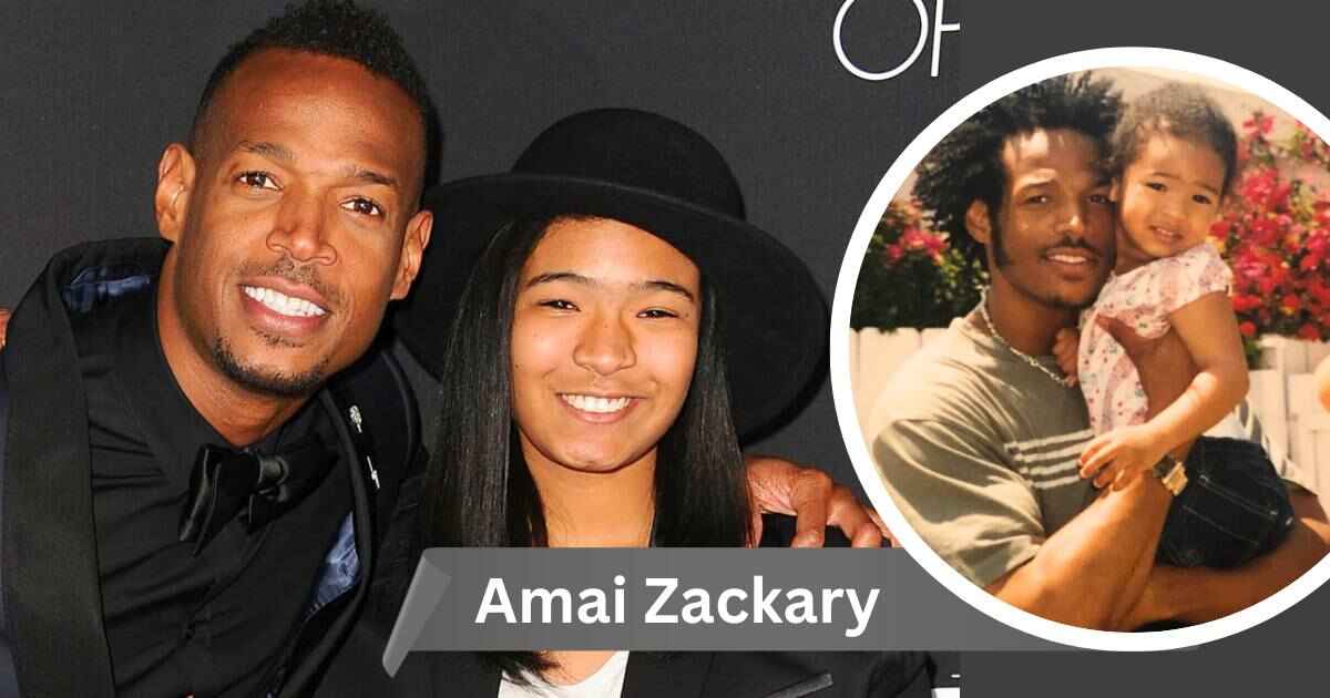 Amai Zackary with her dad Marlon Wayans