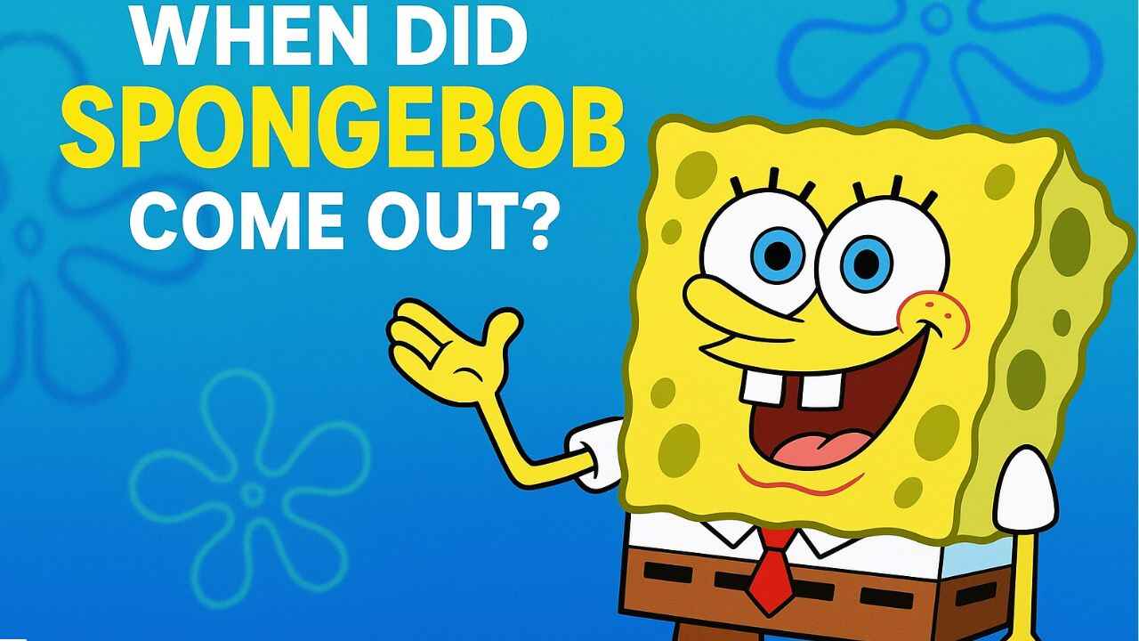 Spongebob cartoon point out the heading When Did SpongeBob Come Out