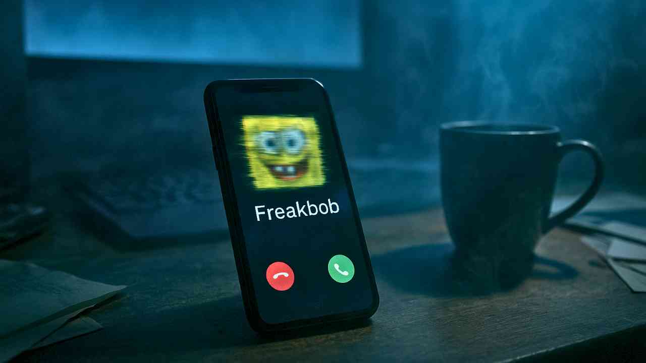 Glitched phone call from Freakbob at night – How to Call Freakbob.