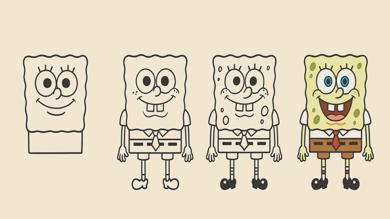 How to Draw SpongeBob - The Ultimate Easy Guide for Everyone