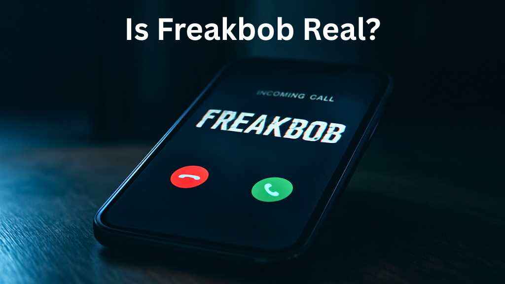 Incoming call of freakbob in mobile under heading Is Freakbob Real