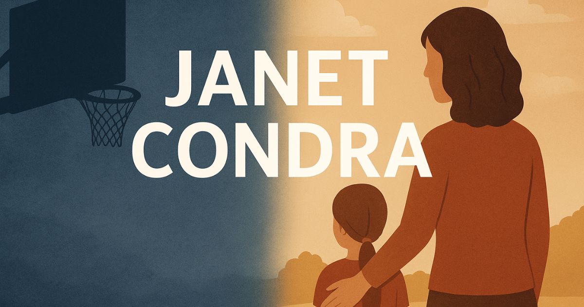 Janet Condra and Larry Bird concept art – quiet family life vs basketball fame